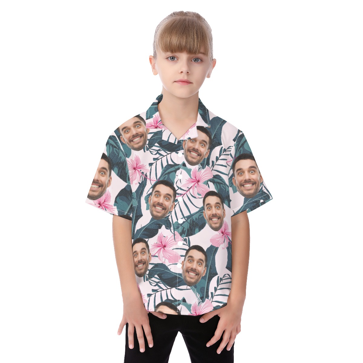 Kid's Custom Aloha Shirt With Faces - variant image 1