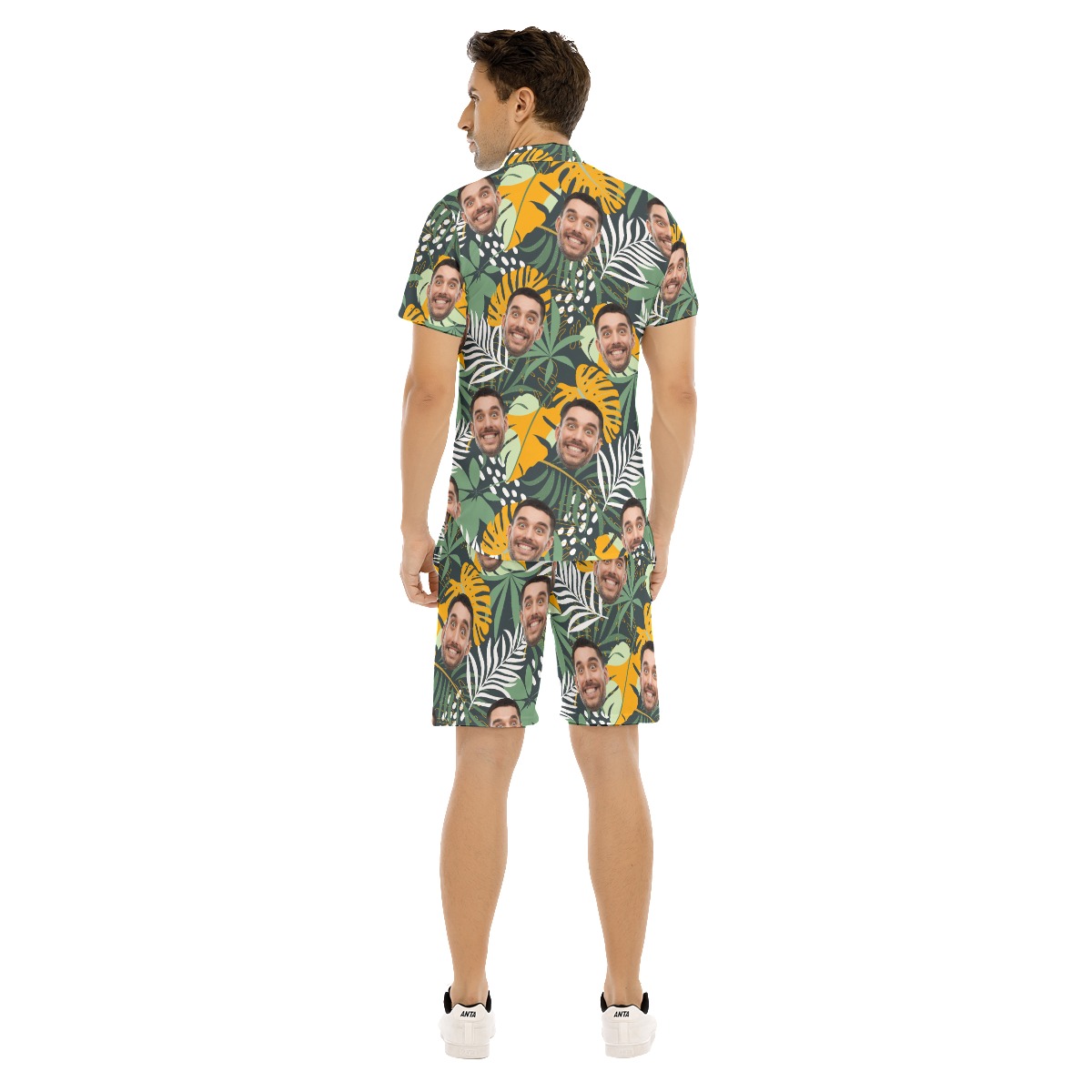 Personalized Faces Hawaiian Shirt Set For Male