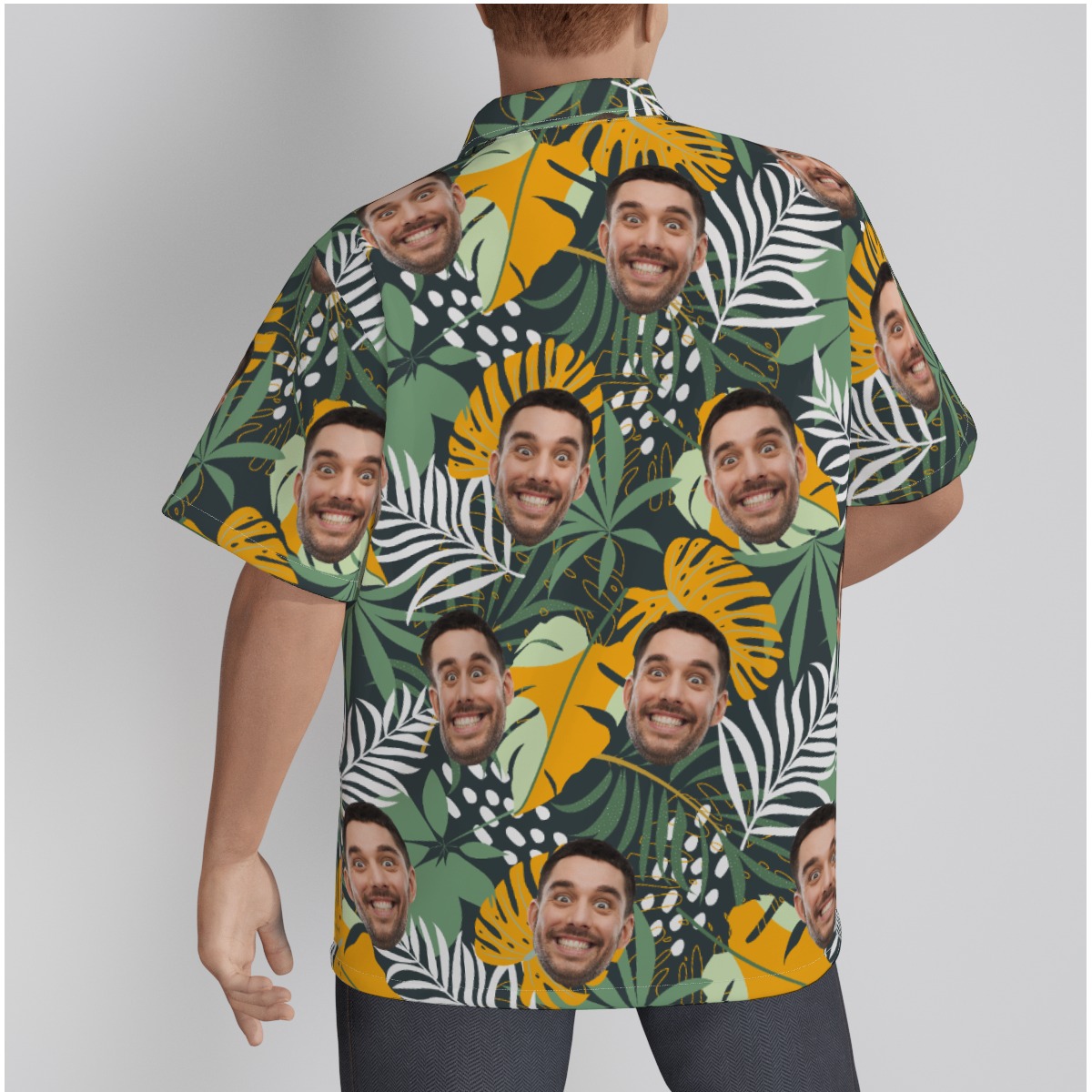 Custom Multiple Faces Tropical Shirt For Men