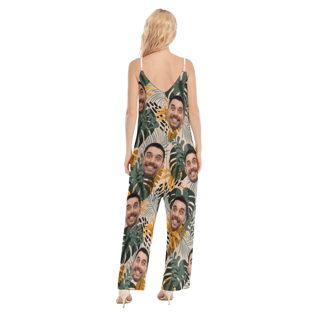 Custom Face Tropical Jumpsuits For Women