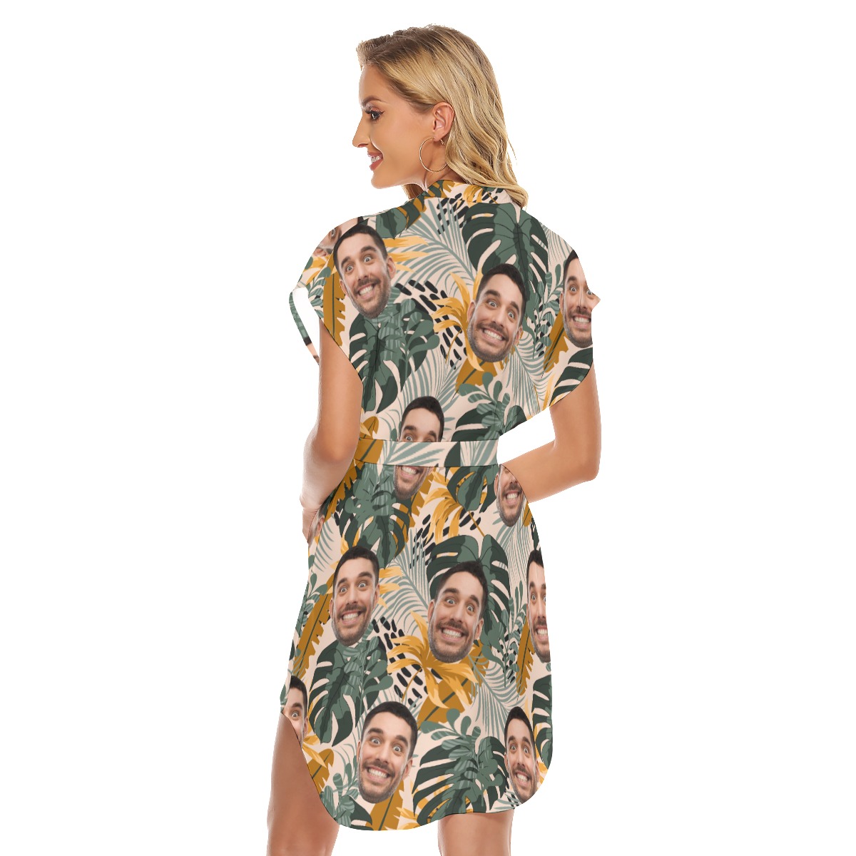 Funny Custom Face Hawaiian Dress For Holiday