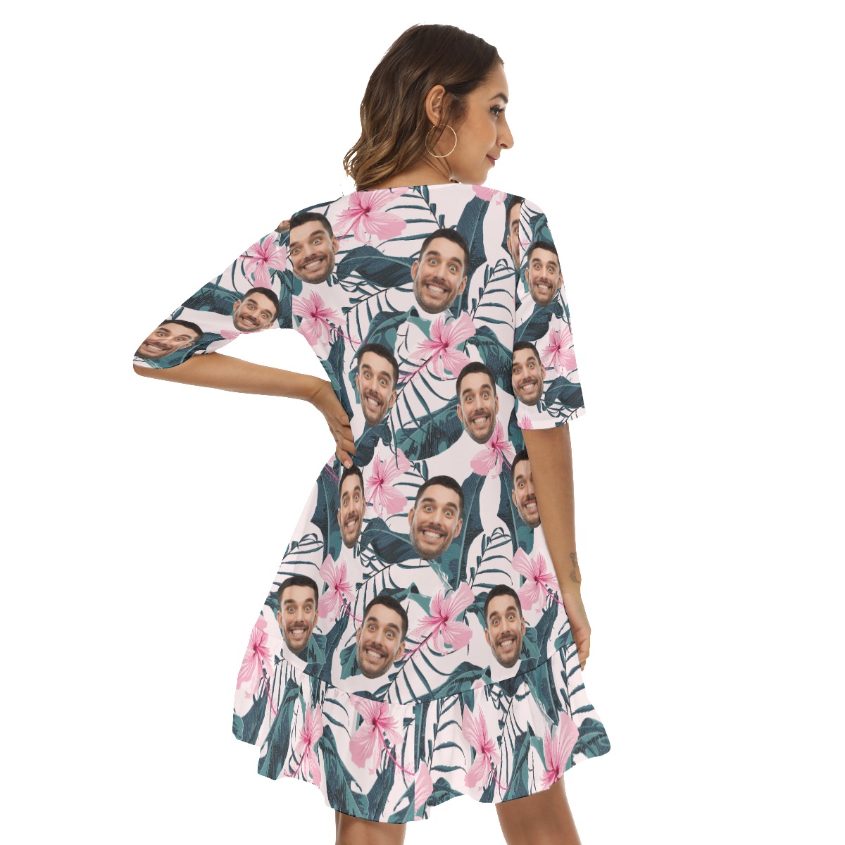 Custom Face Women's Summer Hawaii Dress