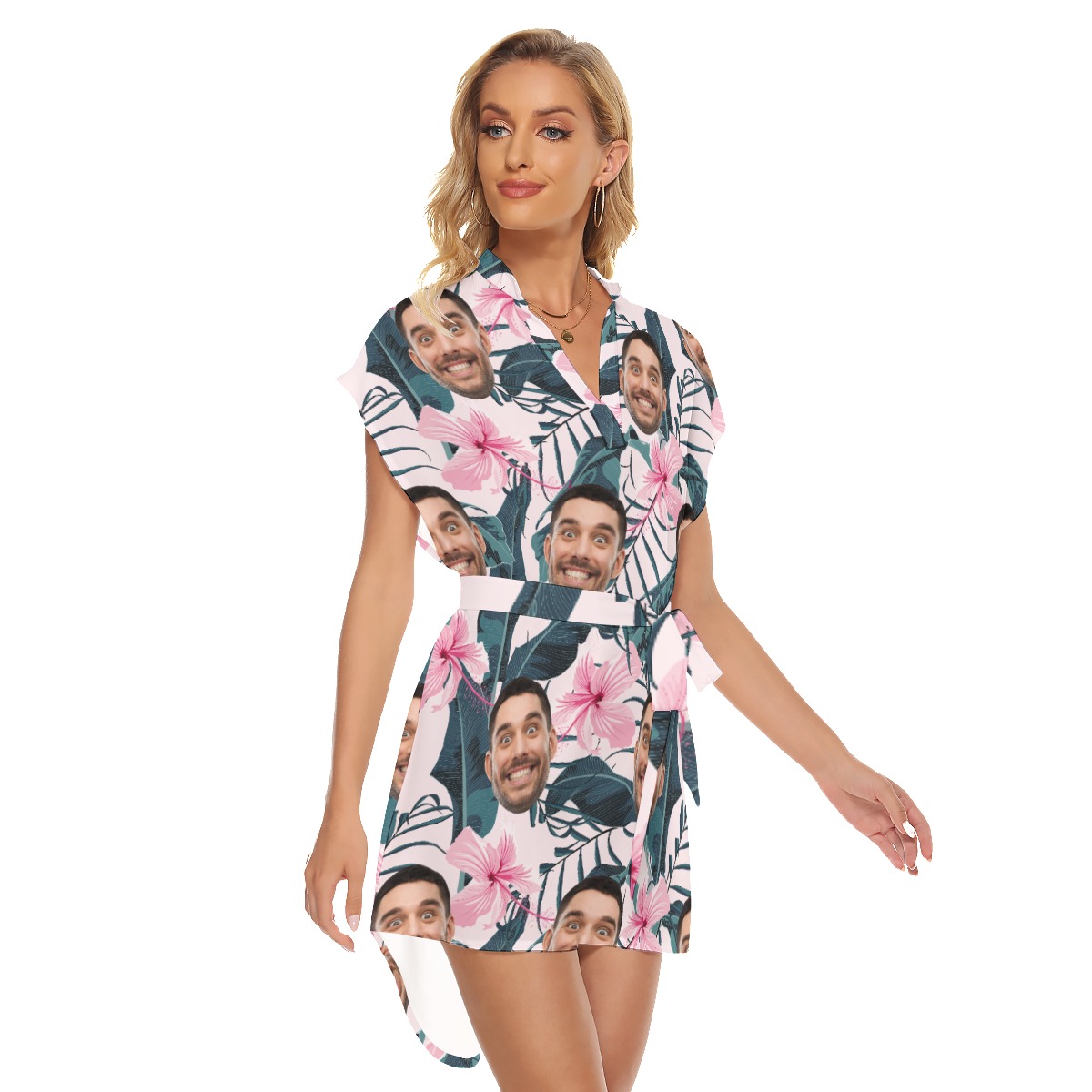 Floral Custom Hawaiian Dresses For Women
