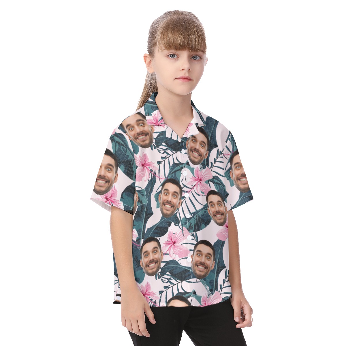Kid's Custom Aloha Shirt With Faces