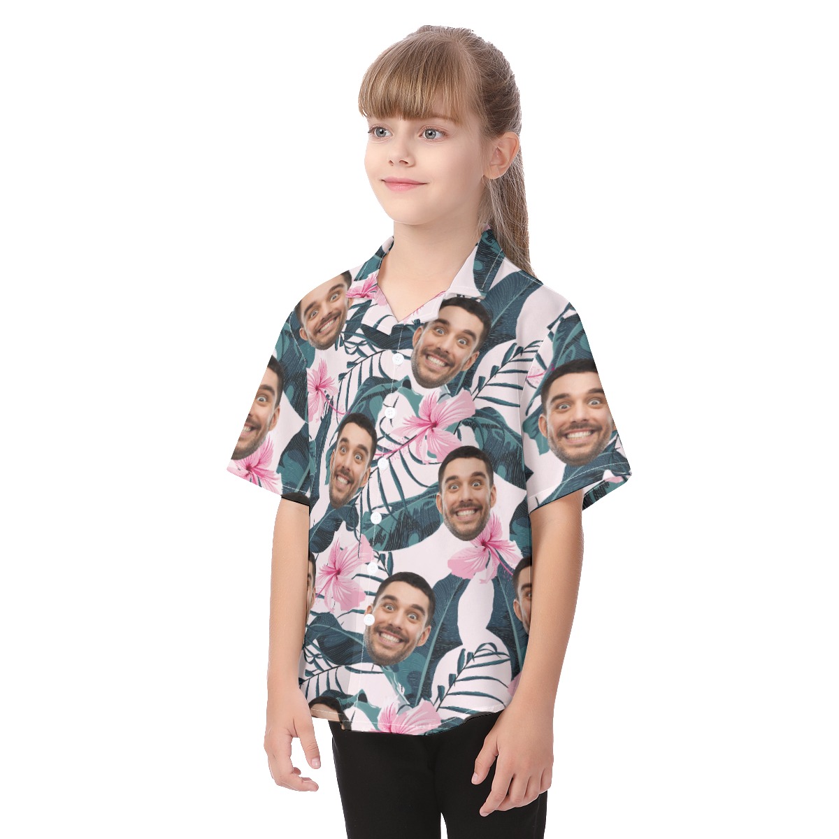 Kid's Custom Aloha Shirt With Faces