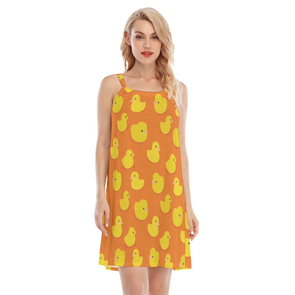 Rubber Duck Hawaiian Cami Dress For Summer - variant image 1
