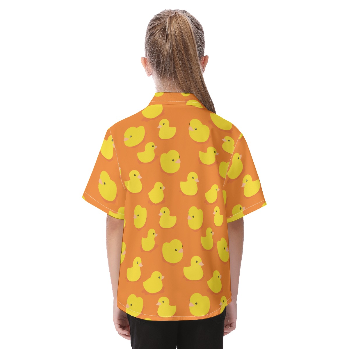 Cute Rubber Duck Hawaiian Shirt For Kids