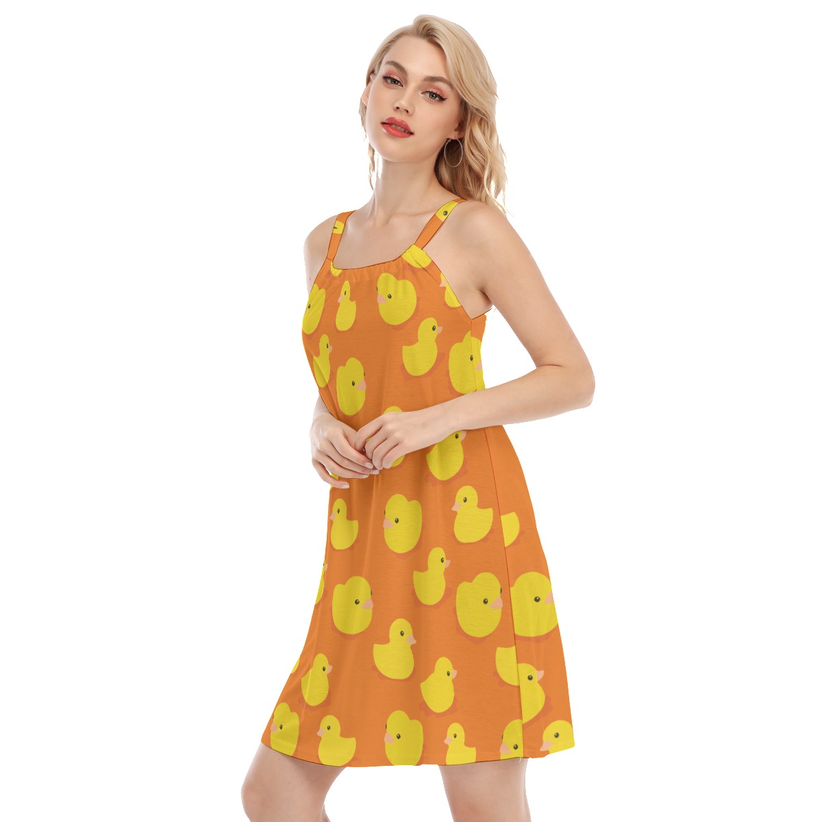 Rubber Duck Hawaiian Cami Dress For Summer