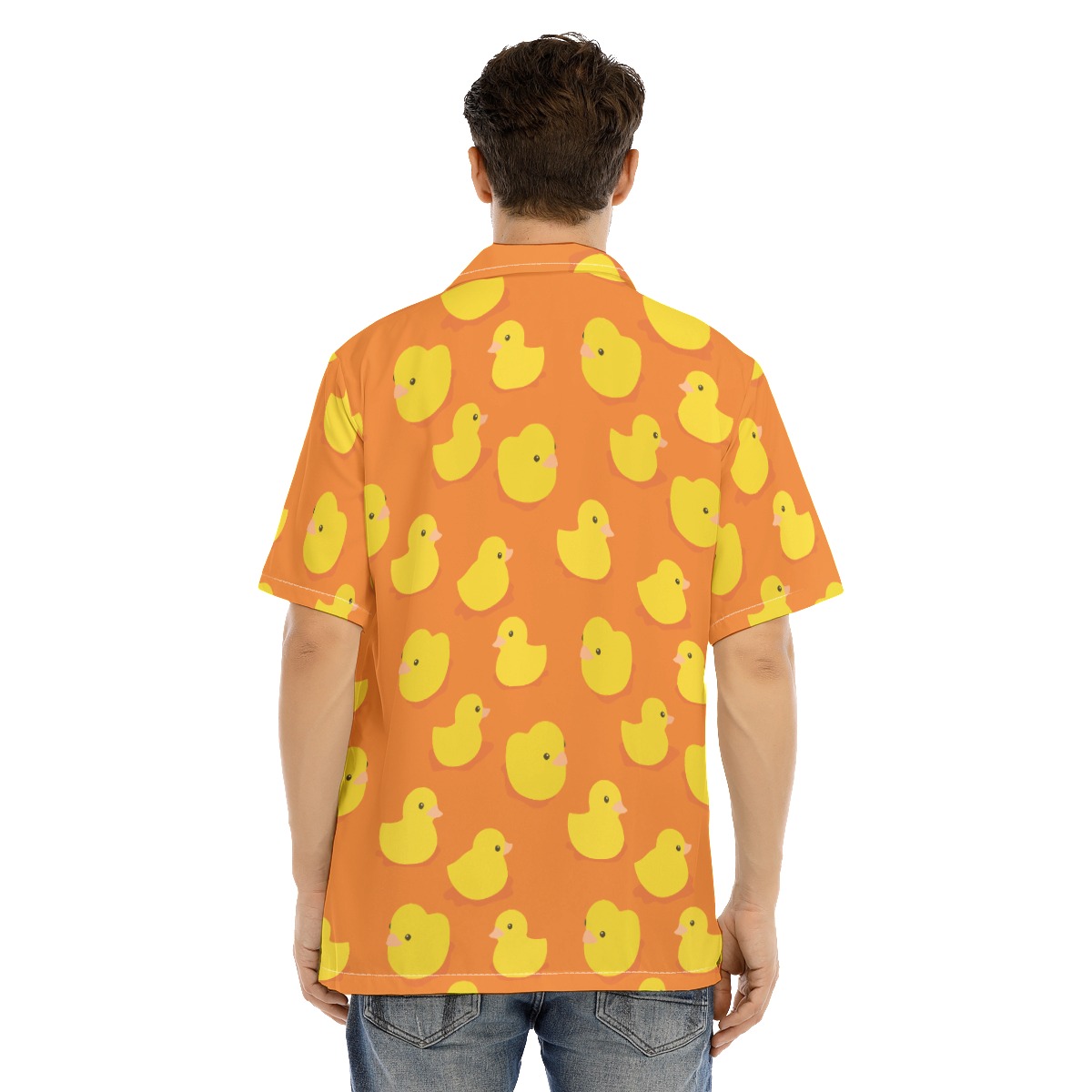 Funny Rubber Duck Orange Hawaiian Shirt