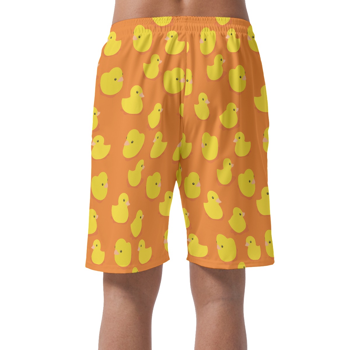 Funny Rubber Duck Men's Hawaiian Summer Beach Shorts