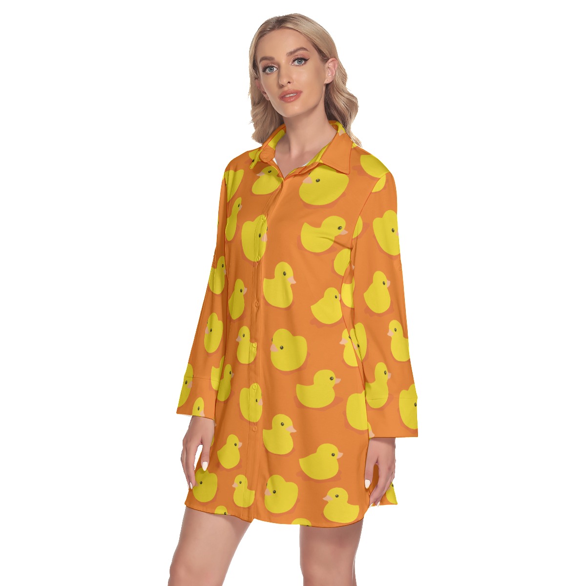 Funny Rubber Duck Hawaiian Shirt Dresses For Women