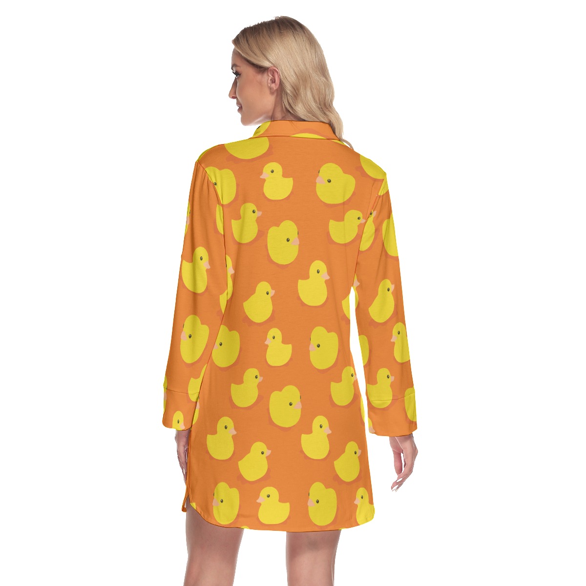 Funny Rubber Duck Hawaiian Shirt Dresses For Women