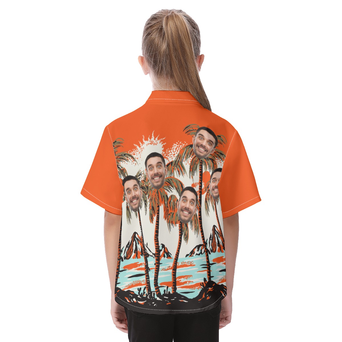 Kid's Personalized Faces Custom Hawaiian Shirt