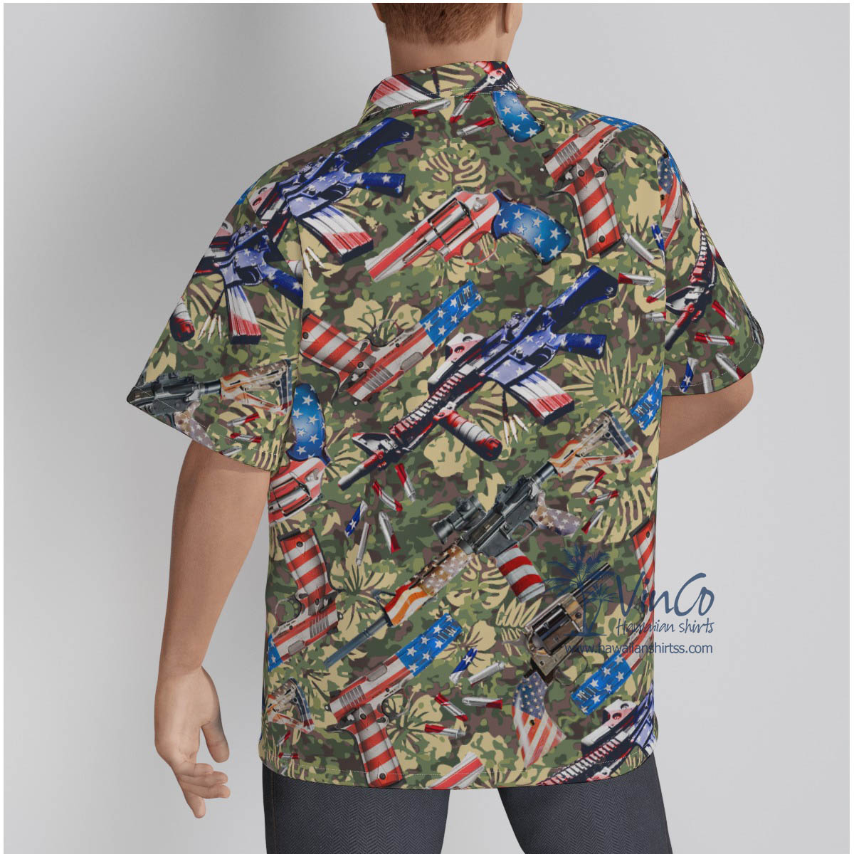American Tactical Cotton Hawaiian Shirts For Men