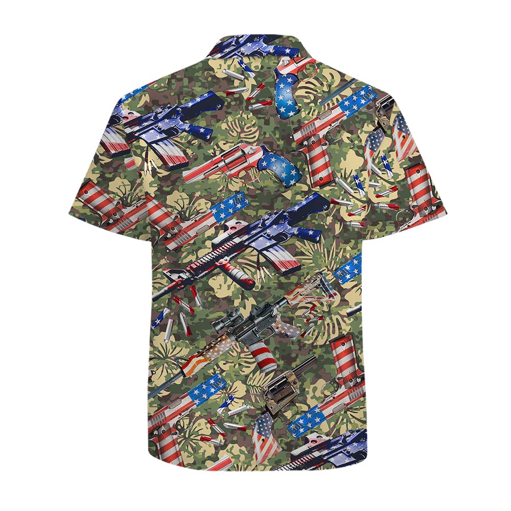 American Tactical Cotton Hawaiian Shirts For Men