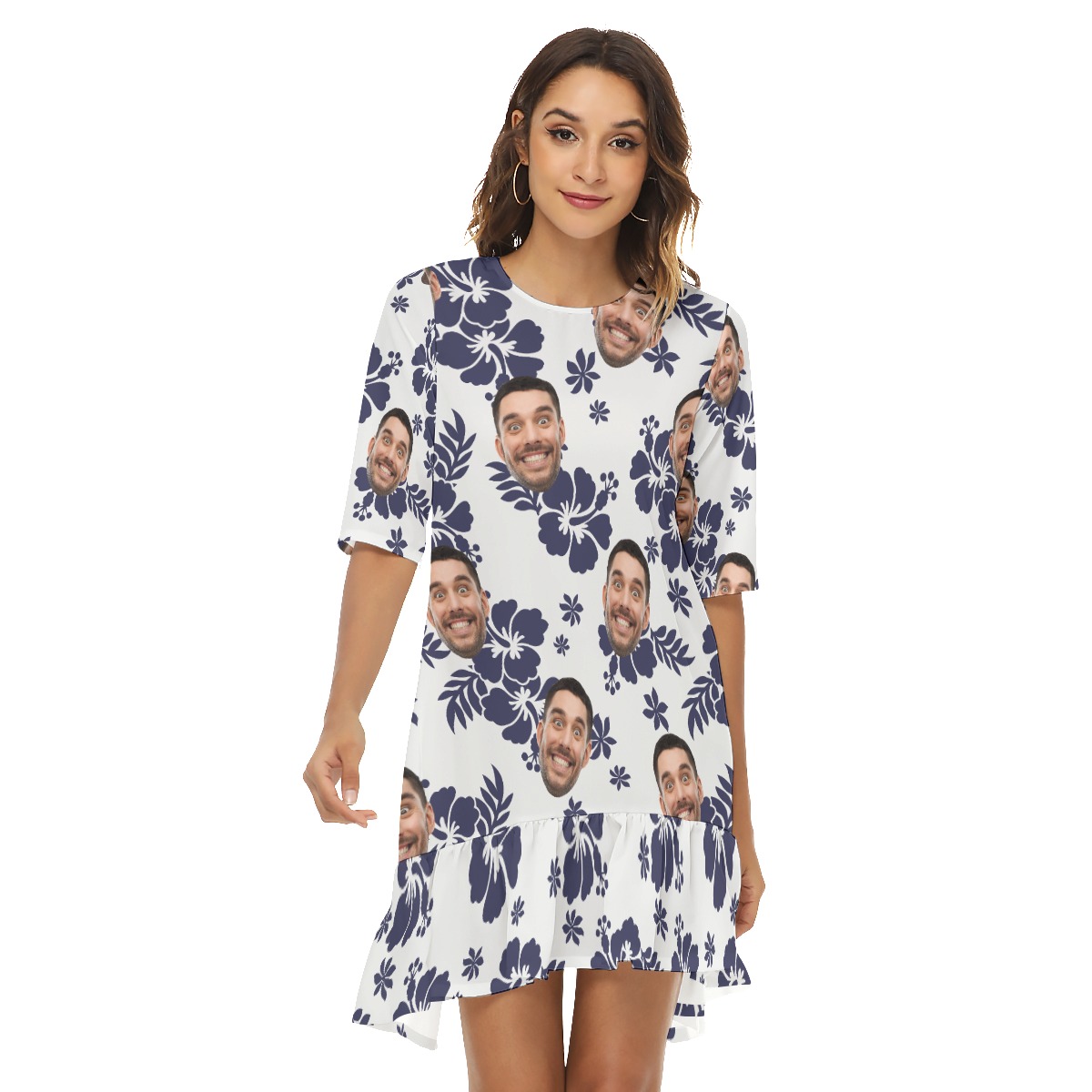 Custom Faces Aloha Summer Hawaiian Dresses