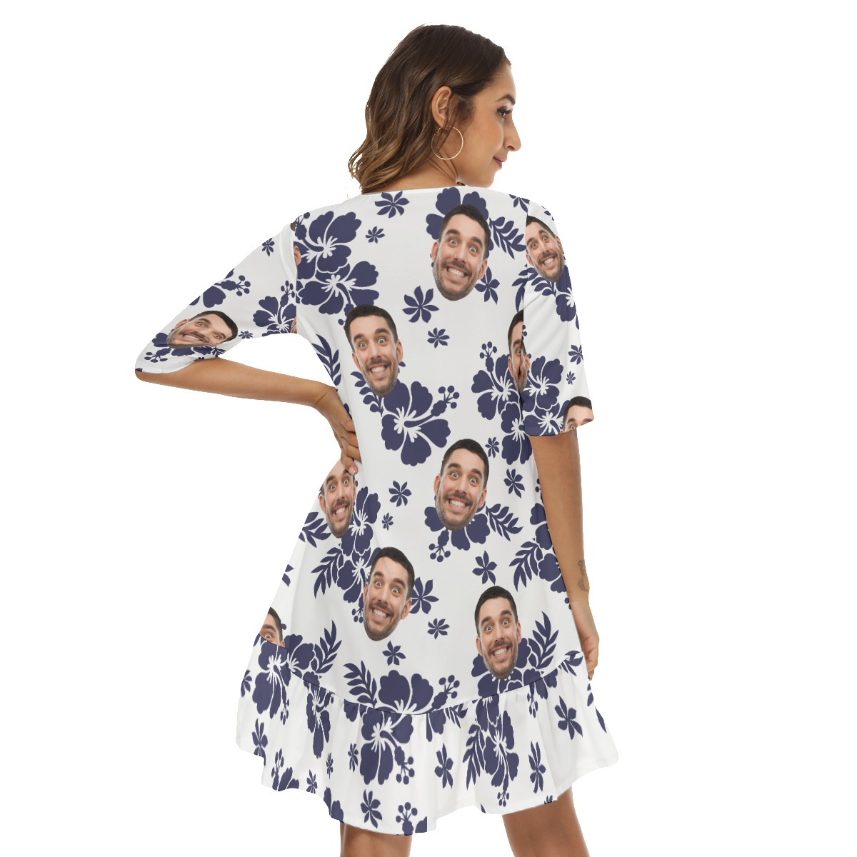 Custom Faces Aloha Summer Hawaiian Dresses