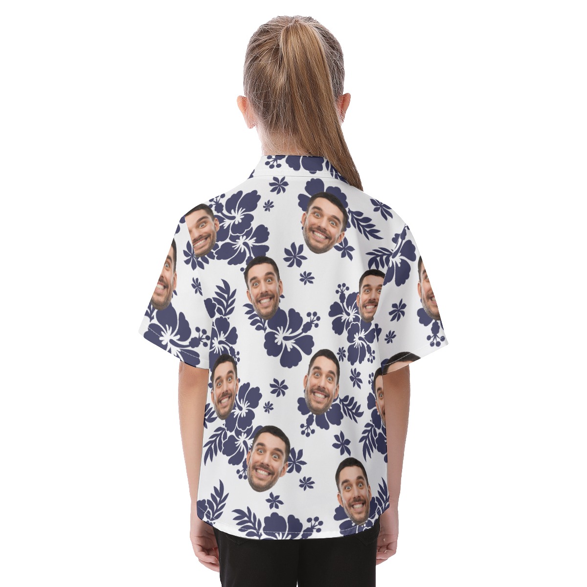 Personalized Aloha Shirt Kid's Custom Hawaiian Shirt With Face