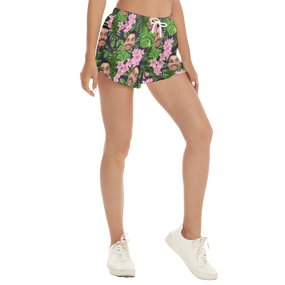 Floral Custom Face Women's Summer Shorts - variant image 1