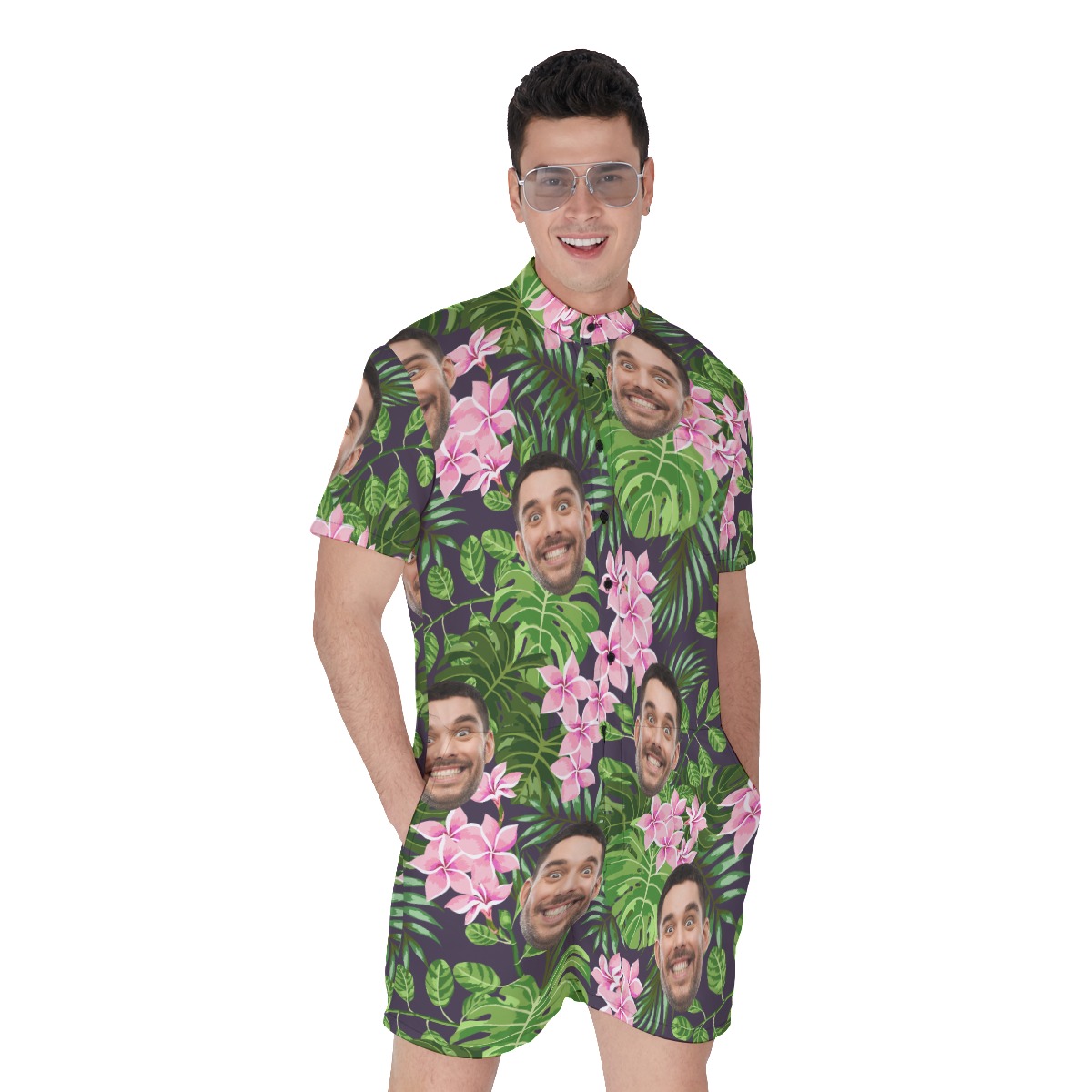 Funny Custom Faces Rompers For Men - variant image 1
