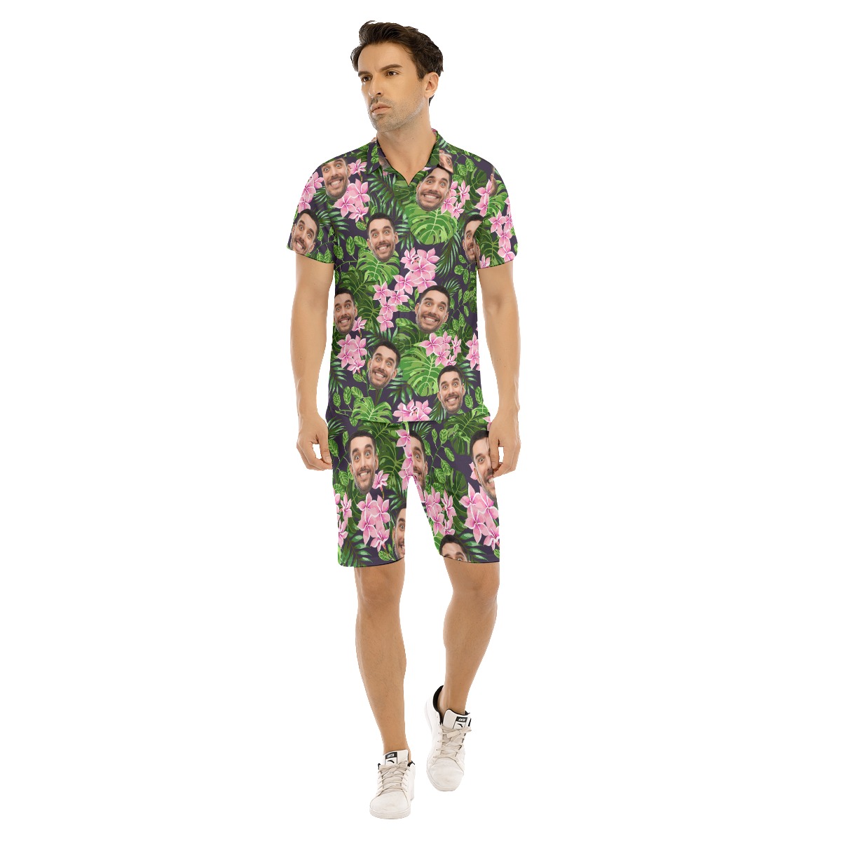 Custom All Over Print Hawaiian Shirt Set For Men - variant image 1