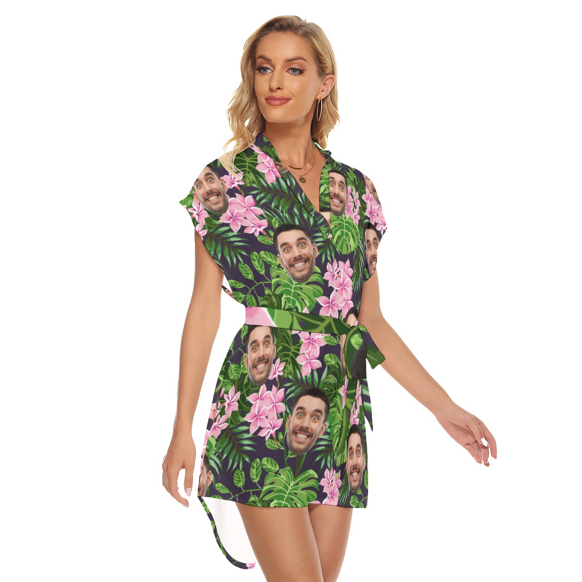 Women's Hawaiian Dress With Custom Face