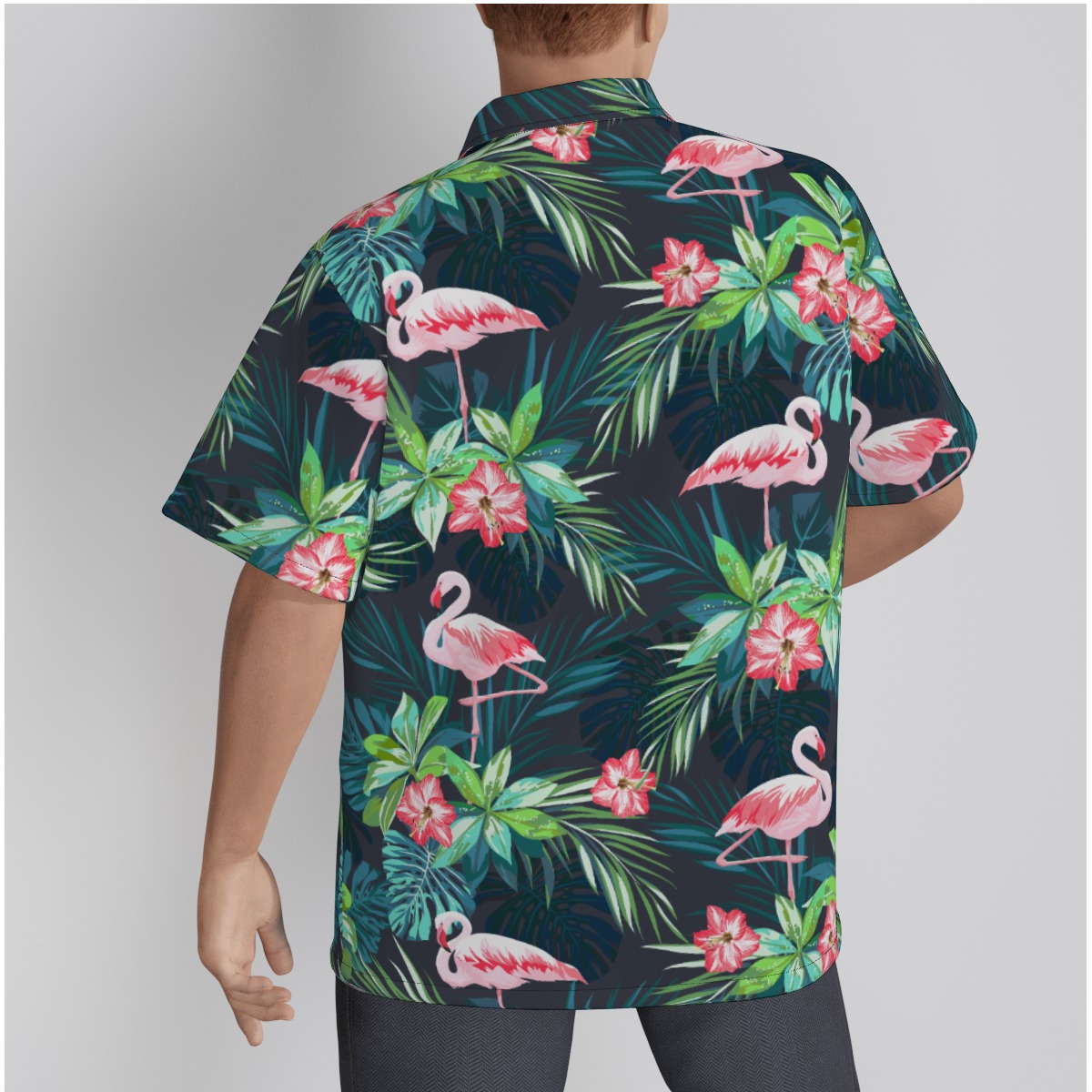 Funny Custom Dog Face Hand-Painted Tropical Hawaiian Shirt
