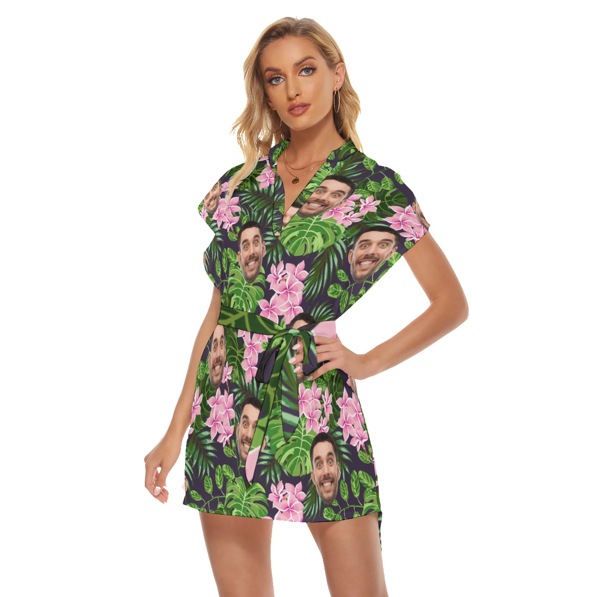 Women's Hawaiian Dress With Custom Face