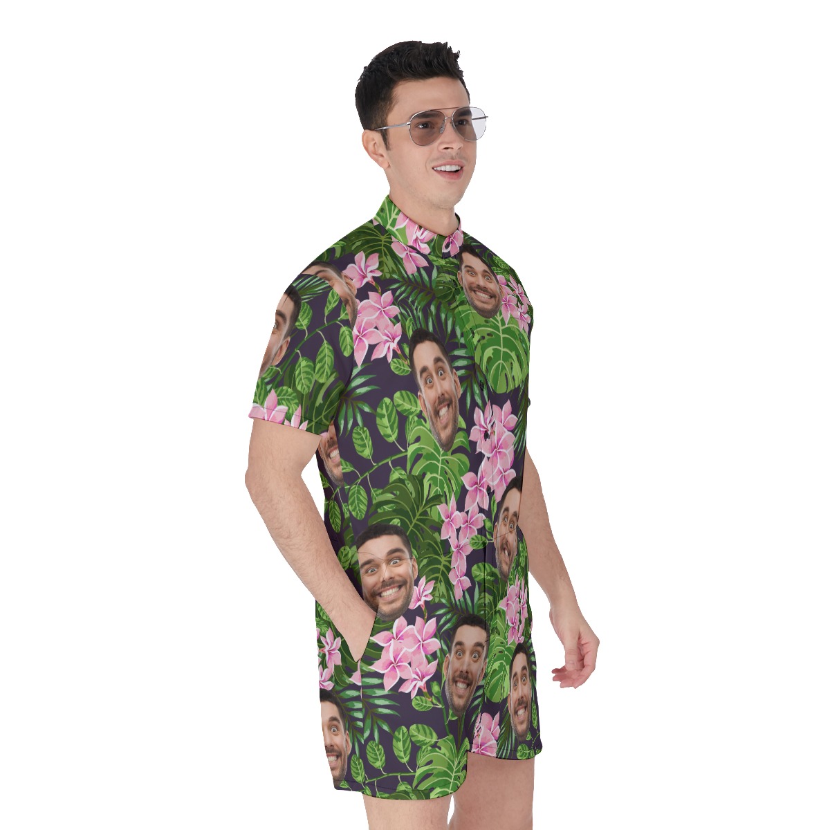 Funny Custom Faces Rompers For Men