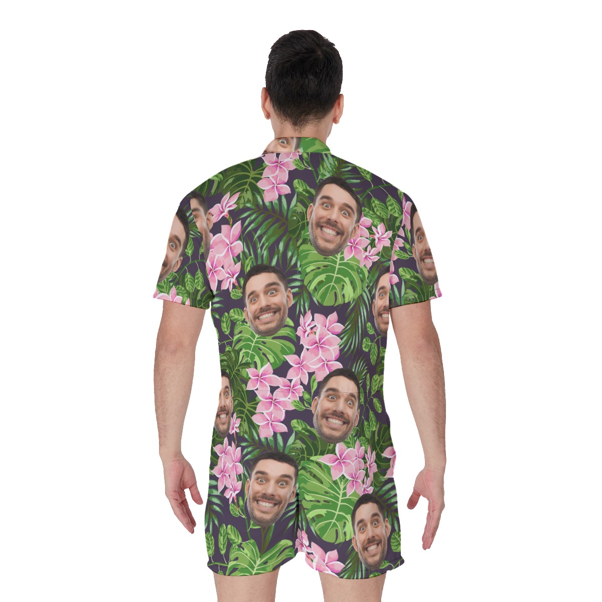 Funny Custom Faces Rompers For Men