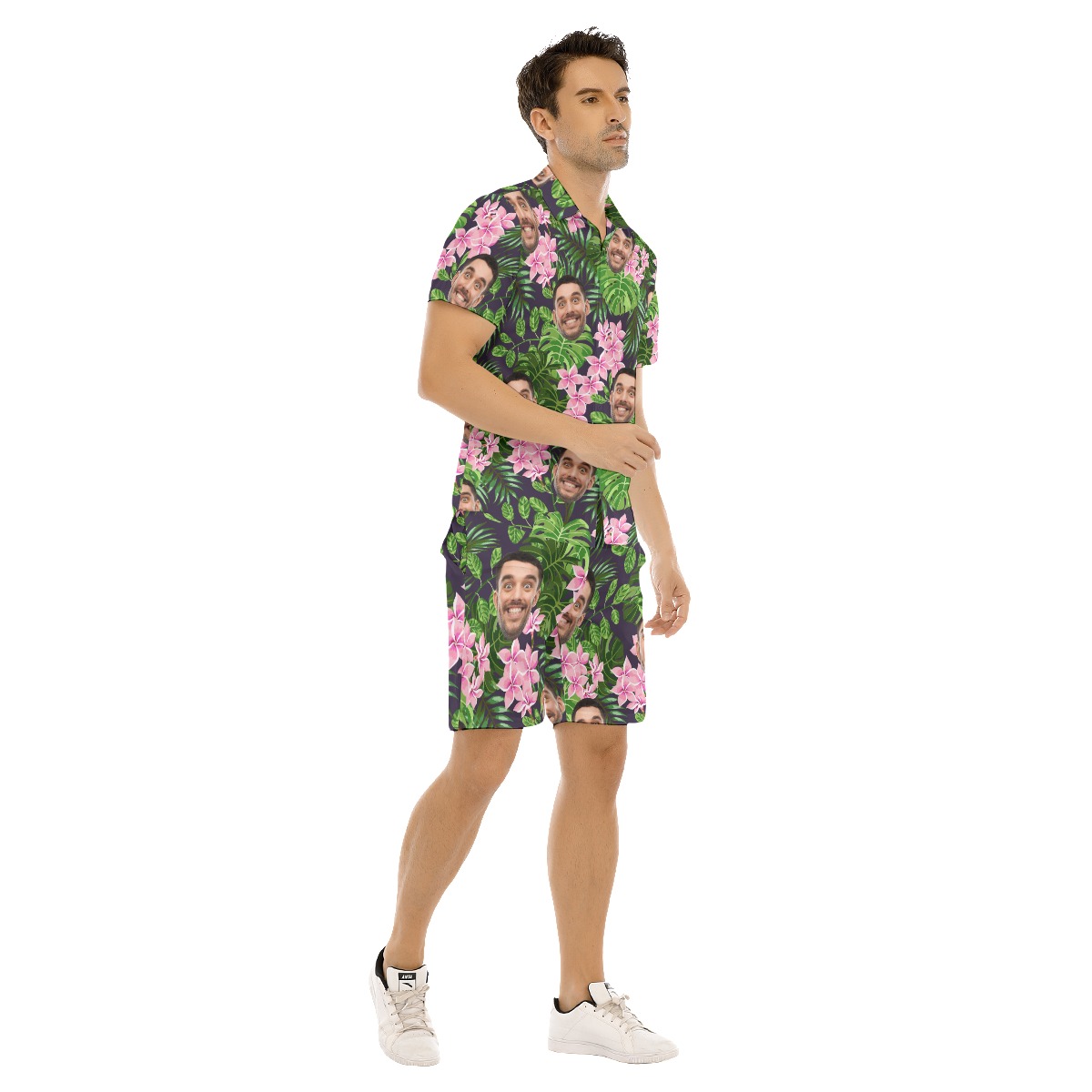 Custom All Over Print Hawaiian Shirt Set For Men