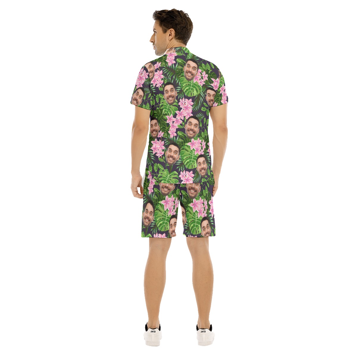 Custom All Over Print Hawaiian Shirt Set For Men