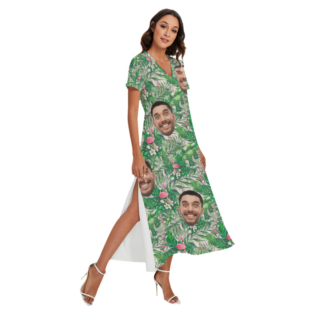 Personalized Hawaiian Print Dresses Long Dress - variant image 1