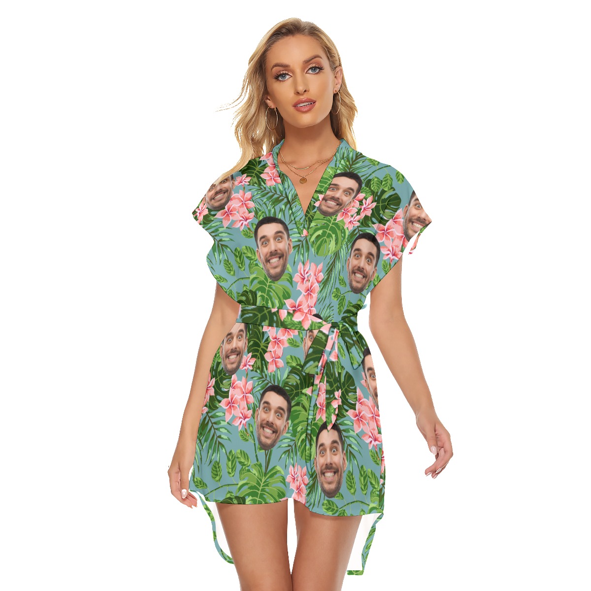 Tropical Custom Hawaiian Dress For Party - variant image 1