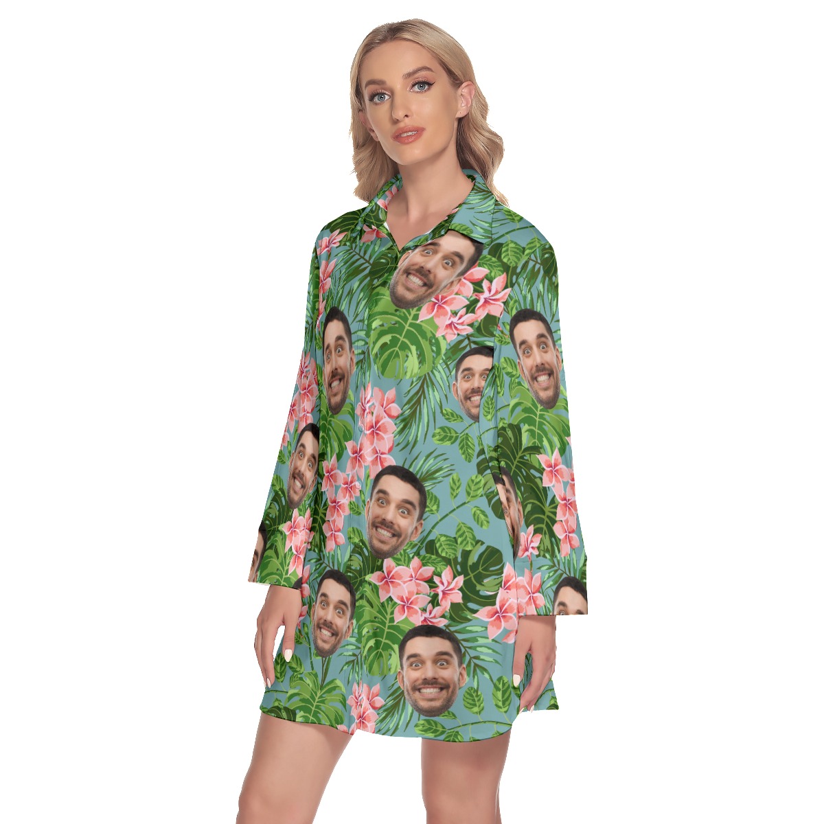 Personalized Hawaiian Print Dresses For Women