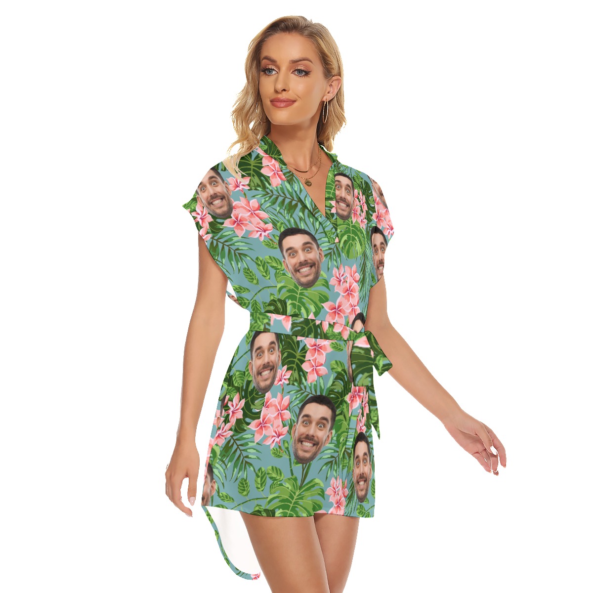 Tropical Custom Hawaiian Dress For Party