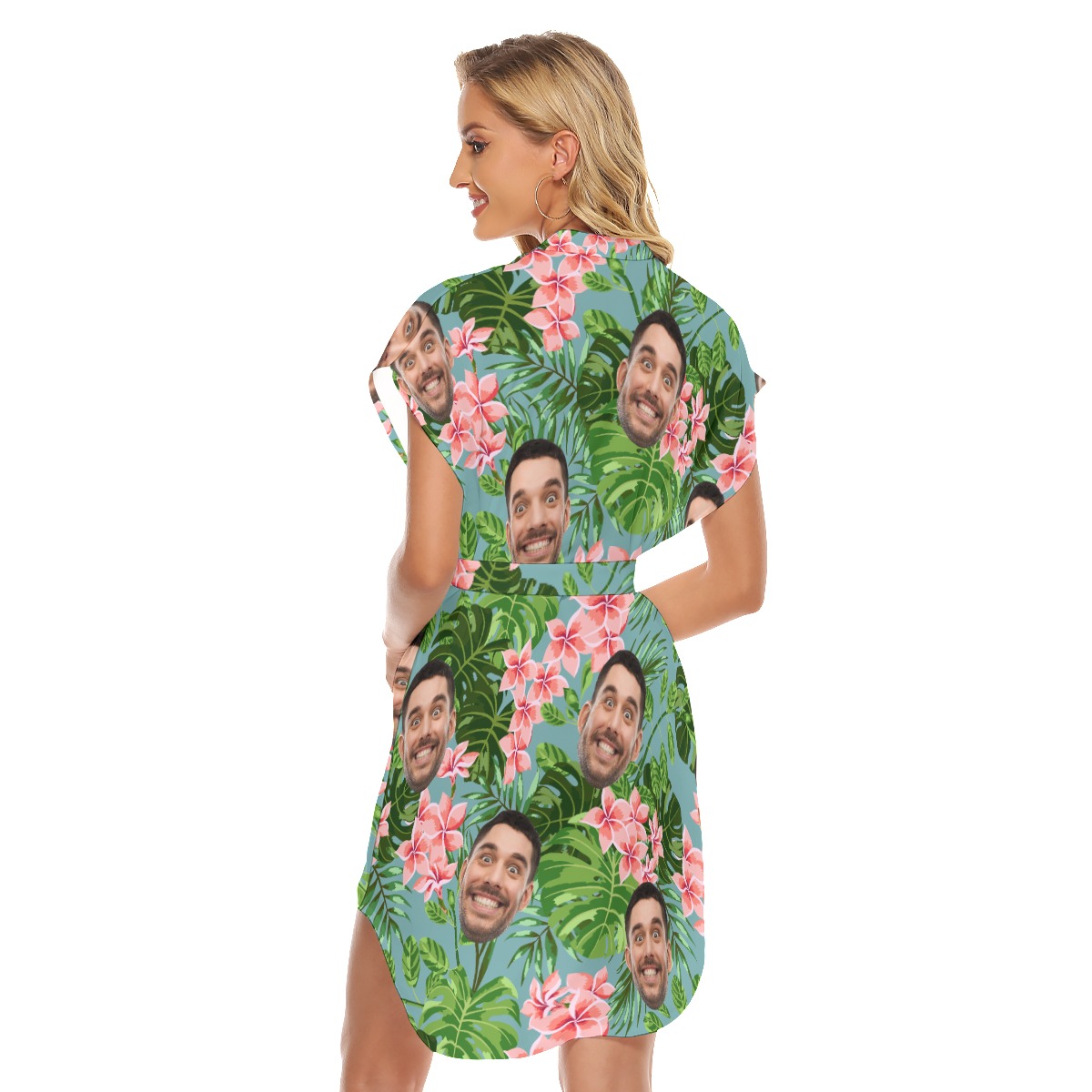 Tropical Custom Hawaiian Dress For Party