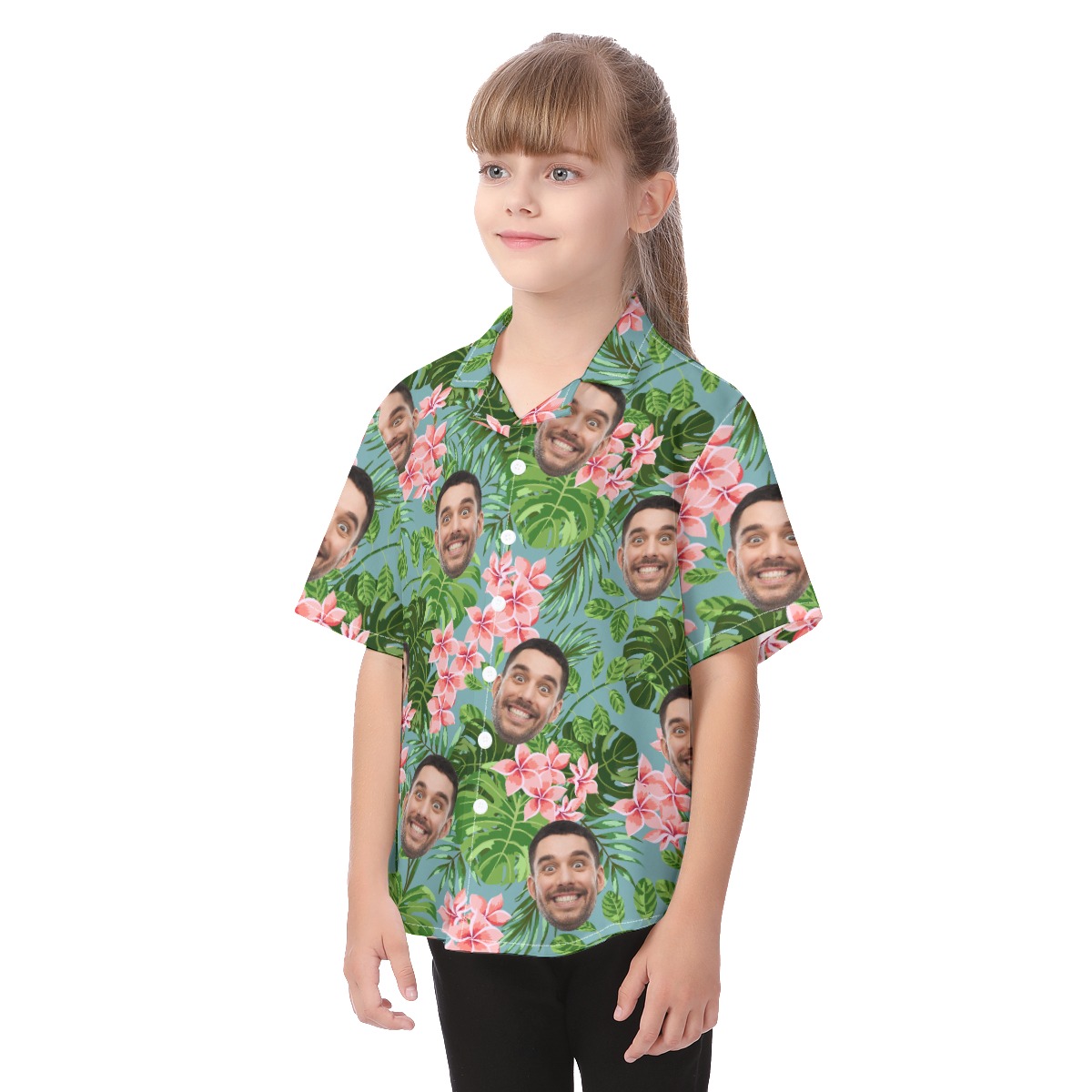 Kid's Custom Hawaiian Shirt With Your Face
