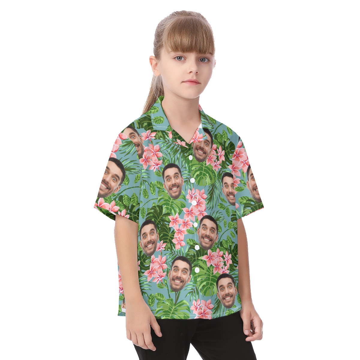 Kid's Custom Hawaiian Shirt With Your Face