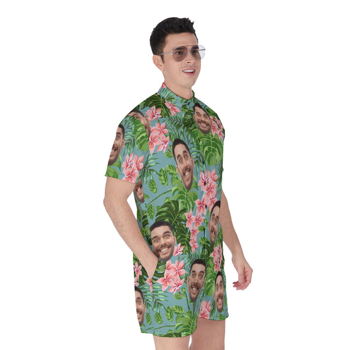 Custom Face Summer Romper For Men