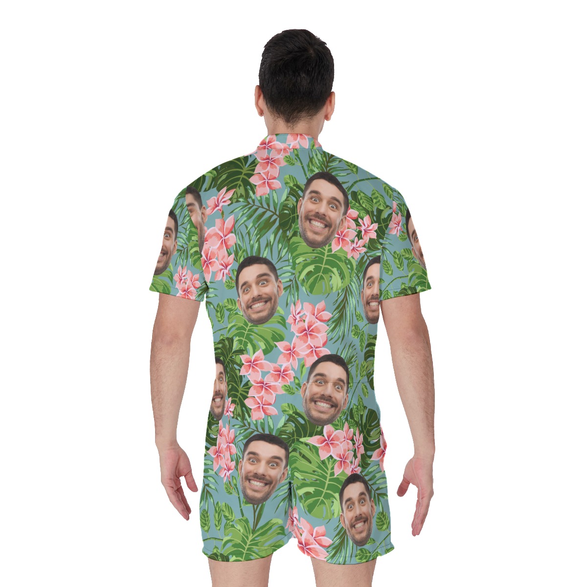 Custom Face Summer Romper For Men