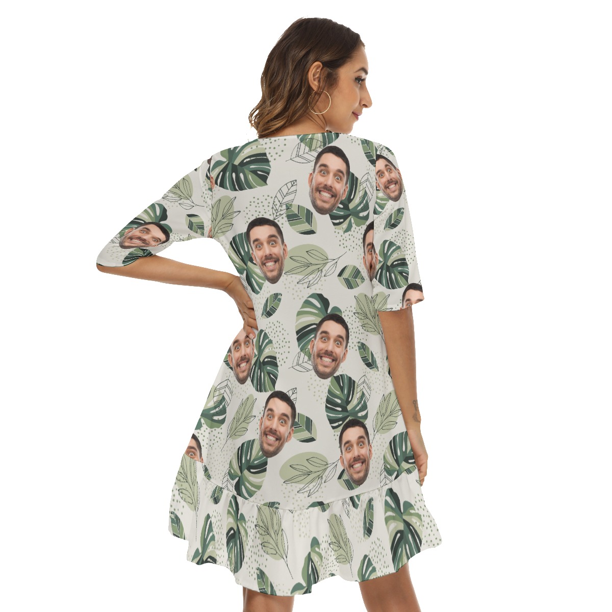 Women's Summer Hawaiian Dresses Custom Your Face