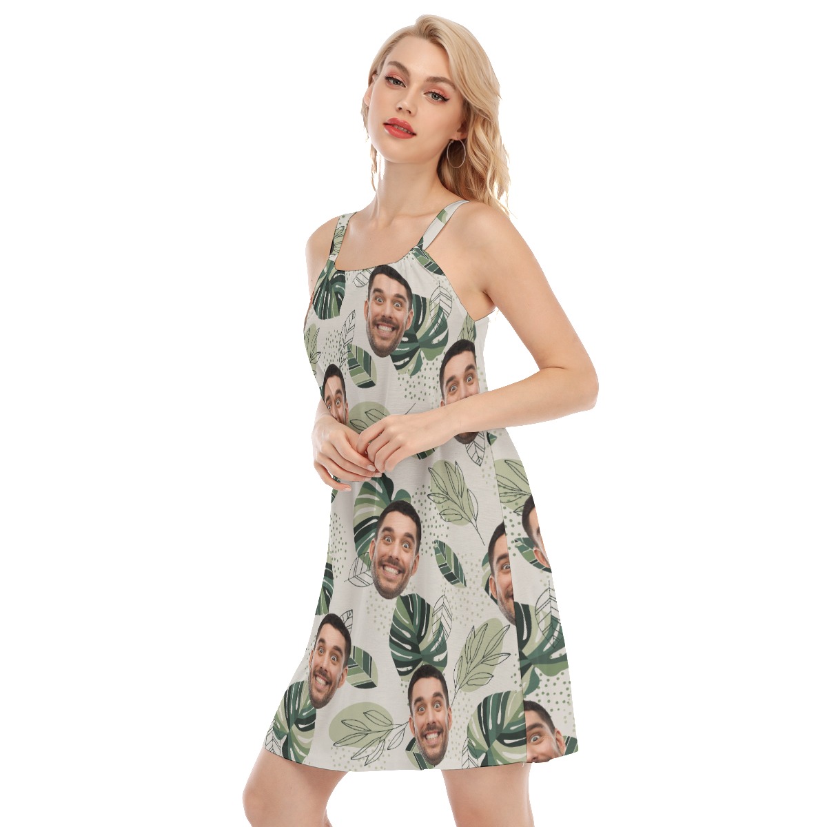 Women's Custom Face Hawaiian Dress For Party