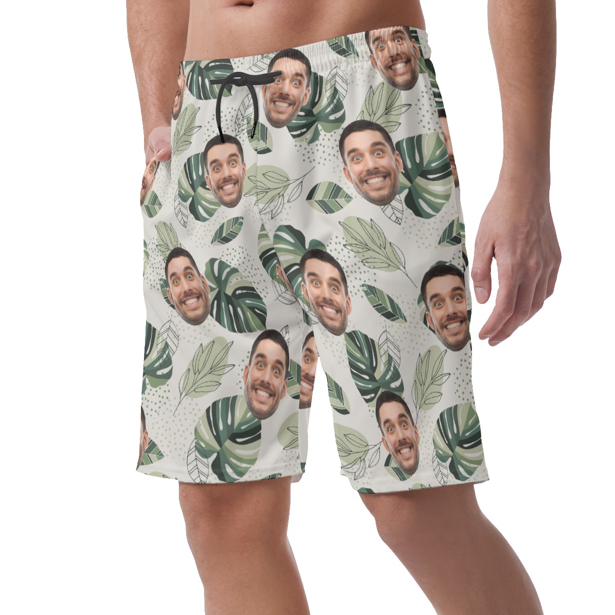 Men's Custom Face Tropical Shorts For Summer