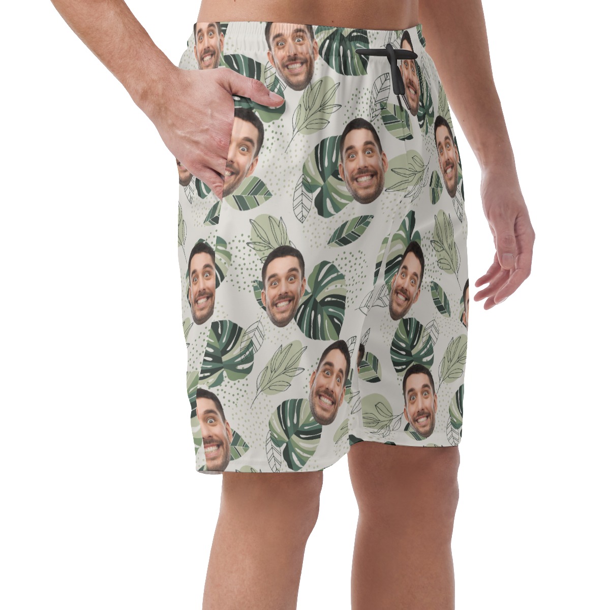 Men's Custom Face Tropical Shorts For Summer