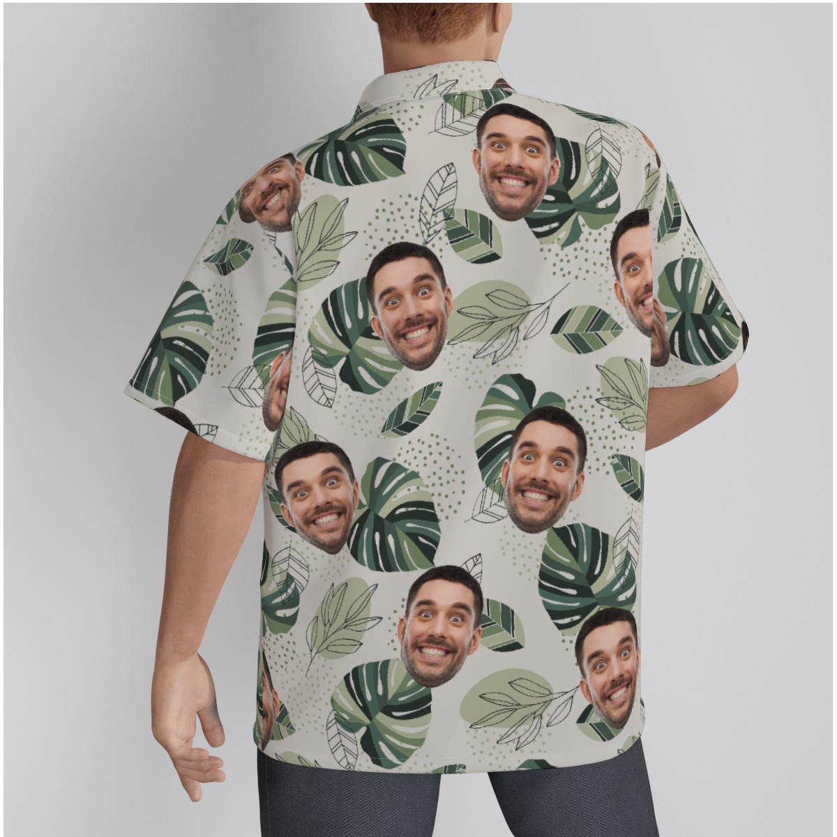 Tropical Custom Hawaiian Shirt With Faces For Men