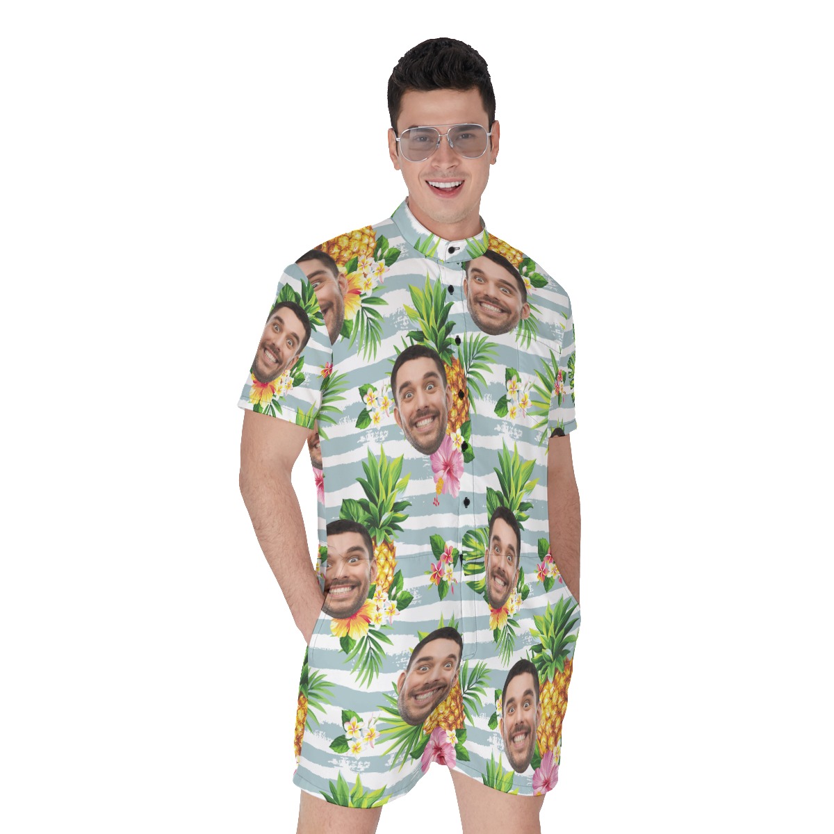 Personalized Custom Face Romper For Men - variant image 1