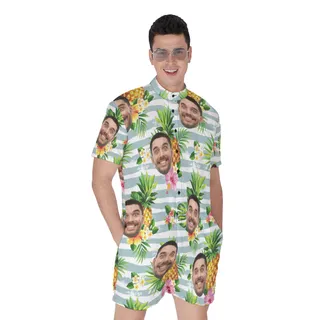 Personalized Custom Face Romper For Men