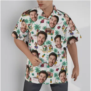 Custom Face Beach Vibes Hawaiian Shirt
