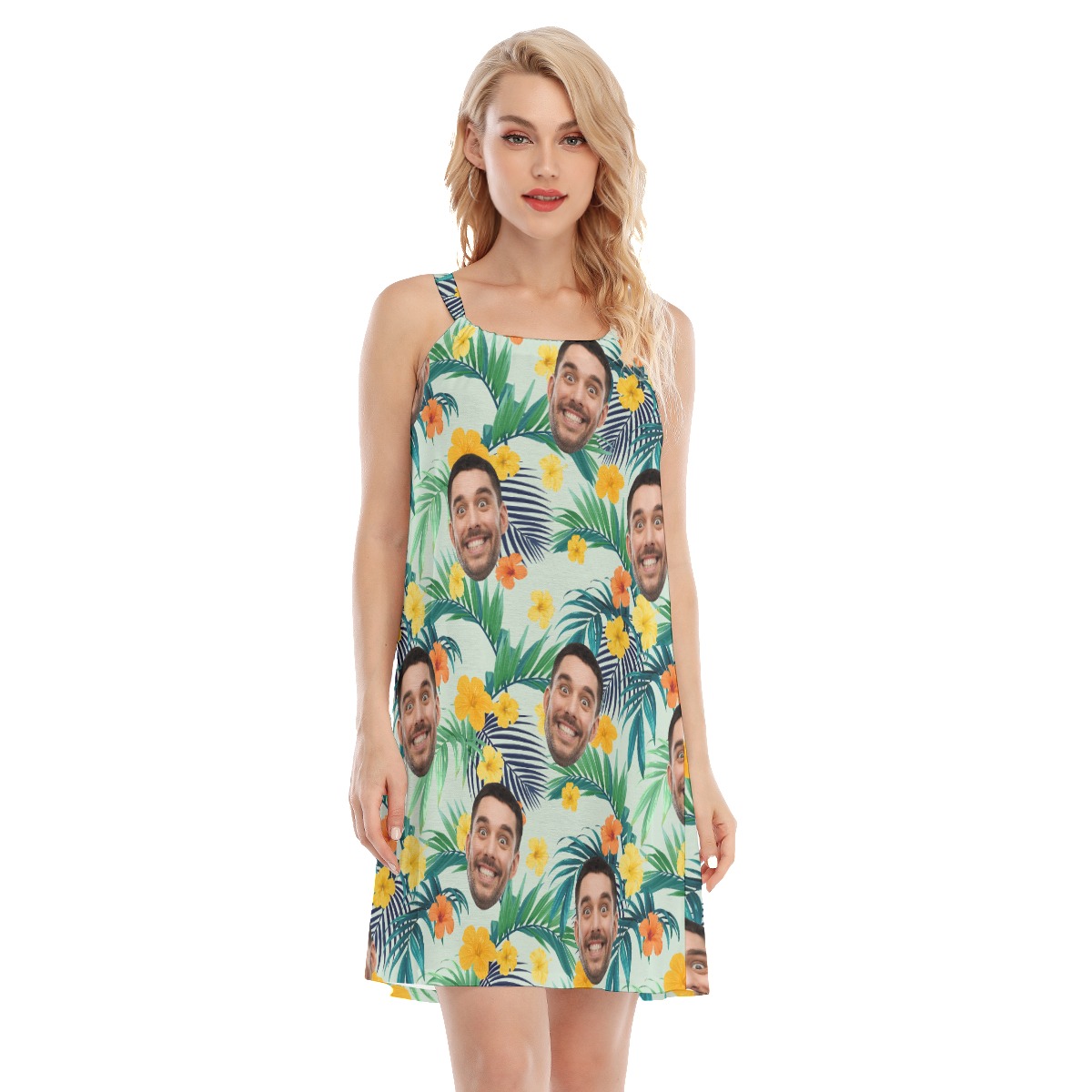 Custom Face Summer Beach Dresses For Holiday - variant image 1